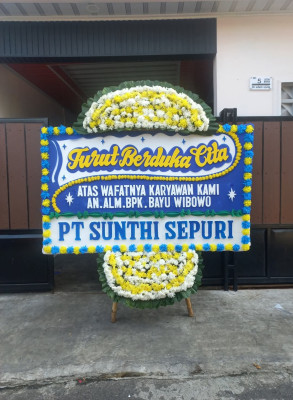 Papan Bunga Duka di Tiban Baru